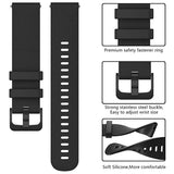 Curea pentru Garmin Venu 2, Techsuit Watchband 22mm (W006), negru
