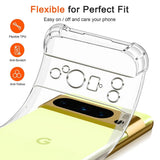 Husa pentru Google Pixel 9 Pro XL, Techsuit Shockproof Clear Silicone, transparenta