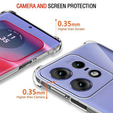 Husa pentru Motorola Edge 50 Pro, Techsuit Shockproof Clear Silicone, transparenta