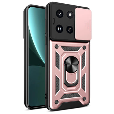 Husa pentru Xiaomi 14, Techsuit CamShield Series, roz