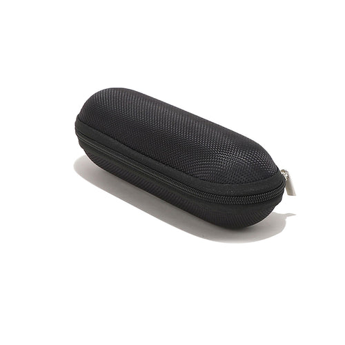 Techsuit Glasses Case (ETOV1), cu Zipper, Eco Leather, 160 x 48 x 45mm, Negru