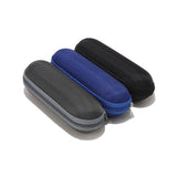 Techsuit Glasses Case (ETOV1), cu Zipper, Eco Leather, 160 x 48 x 45mm, Negru