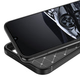 Husa pentru Samsung Galaxy A14 5G, Techsuit CarbonFiber, negru