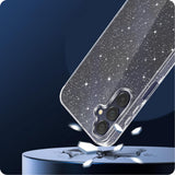 Husa pentru Samsung Galaxy A55 5G, Techsuit SparkleSkin Series, transparenta