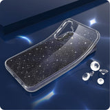 Husa pentru Samsung Galaxy A15 4G, Techsuit SparkleSkin Series, transparenta