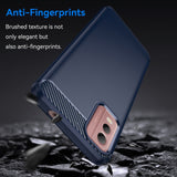 Husa pentru Nokia C32, Techsuit Carbon Silicone, albastru