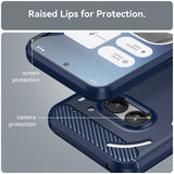 Husa pentru Nothing Phone (2a), Techsuit Carbon Silicone, albastru