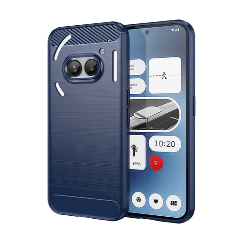 Husa pentru Nothing Phone (2a), Techsuit Carbon Silicone, albastru