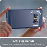 Husa pentru Nothing Phone (2a), Techsuit Carbon Silicone, albastru