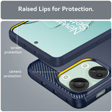Husa pentru OnePlus Nord 3, Techsuit Carbon Silicone, albastru