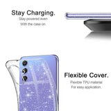 Husa pentru Samsung Galaxy A54, Techsuit SparkleSkin Series, transparenta