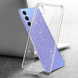 Husa pentru Samsung Galaxy A54, Techsuit SparkleSkin Series, transparenta