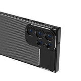 Husa pentru Samsung Galaxy S23 Ultra, Techsuit CarbonFiber, negru