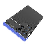 Husa pentru Samsung Galaxy S23 Ultra, Techsuit CarbonFiber, negru