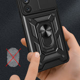 Husa pentru Samsung Galaxy S23 Plus, Techsuit CamShield Series, albastru