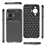 Husa pentru Huawei nova 11, Techsuit CarbonFiber, negru