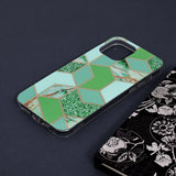 Husa pentru iPhone 13 Pro Max, Techsuit Marble Series, verde