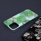 Husa pentru iPhone 13 Pro Max, Techsuit Marble Series, verde