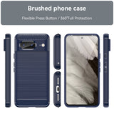 Husa pentru Google Pixel 8, Techsuit Carbon Silicone, albastru
