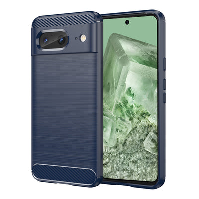 Husa pentru Google Pixel 8, Techsuit Carbon Silicone, albastru