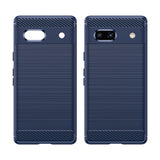 Husa pentru Google Pixel 7a, Techsuit Carbon Silicone, albastru