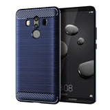 Husa pentru Huawei Mate 10 Pro, Techsuit Carbon Silicone, albastru