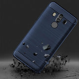 Husa pentru Huawei Mate 10 Pro, Techsuit Carbon Silicone, albastru