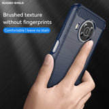 Husa pentru Nokia X20, Techsuit Carbon Silicone, albastru