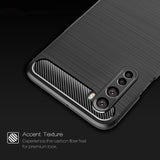 Husa pentru OnePlus Nord 5G, Techsuit Carbon Silicone, albastru