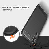 Husa pentru OnePlus Nord 5G, Techsuit Carbon Silicone, albastru
