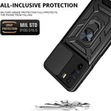 Husa pentru Motorola Edge 30, Techsuit CamShield Series, albastru