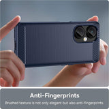 Husa pentru OnePlus Nord CE 3 Lite, Techsuit Carbon Silicone, albastru