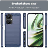 Husa pentru OnePlus Nord CE 3 Lite, Techsuit Carbon Silicone, albastru