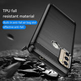 Husa pentru Motorola Moto G60, Techsuit Carbon Silicone, albastru