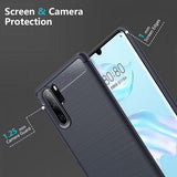 Husa pentru Huawei P30 Pro, Techsuit Carbon Silicone, albastru