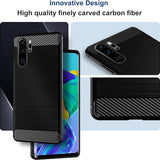 Husa pentru Huawei P30 Pro, Techsuit Carbon Silicone, albastru