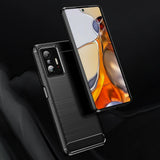 Husa pentru Xiaomi 11T, Techsuit Carbon Silicone, albastru