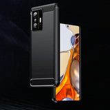 Husa pentru Xiaomi 11T, Techsuit Carbon Silicone, albastru