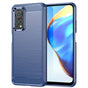 Husa pentru Xiaomi Mi 10T Pro 5G, Techsuit Carbon Silicone, albastru