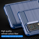 Husa pentru Xiaomi Mi 10T Pro 5G, Techsuit Carbon Silicone, albastru