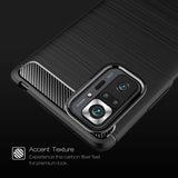Husa pentru Xiaomi Redmi Note 10 Pro, Techsuit Carbon Silicone, albastru
