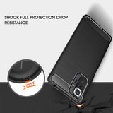 Husa pentru Xiaomi Redmi Note 10 Pro, Techsuit Carbon Silicone, albastru