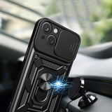 Husa pentru iPhone 15 Plus, Techsuit CamShield Series, albastru