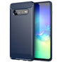 Husa pentru Samsung Galaxy S10 Plus, Techsuit Carbon Silicone, albastru