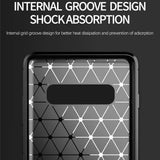 Husa pentru Samsung Galaxy S10 Plus, Techsuit Carbon Silicone, albastru