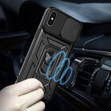 Husa pentru iPhone X, iPhone 10, Techsuit CamShield Series, albastru