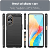 Husa pentru OPPO A98 5G, Techsuit Carbon Silicone, albastru