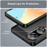 Husa pentru OPPO A98 5G, Techsuit Carbon Silicone, albastru