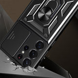 Husa pentru Samsung Galaxy S22 Ultra 5G, Techsuit CamShield Series, albastru