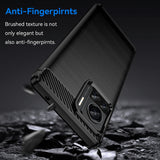 Husa pentru Motorola Edge 30 Ultra, Techsuit Carbon Silicone, albastru